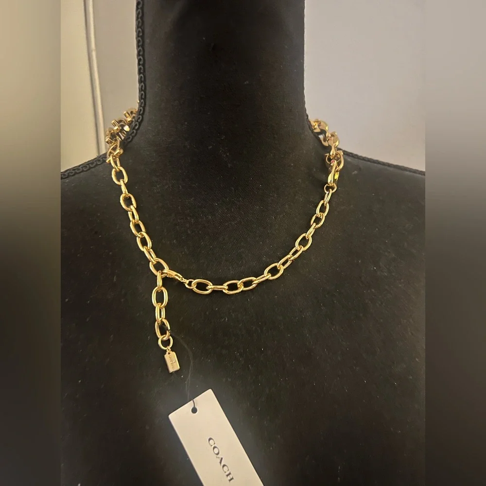 Coach Gold Chain Necklace - Picture 3 of 8